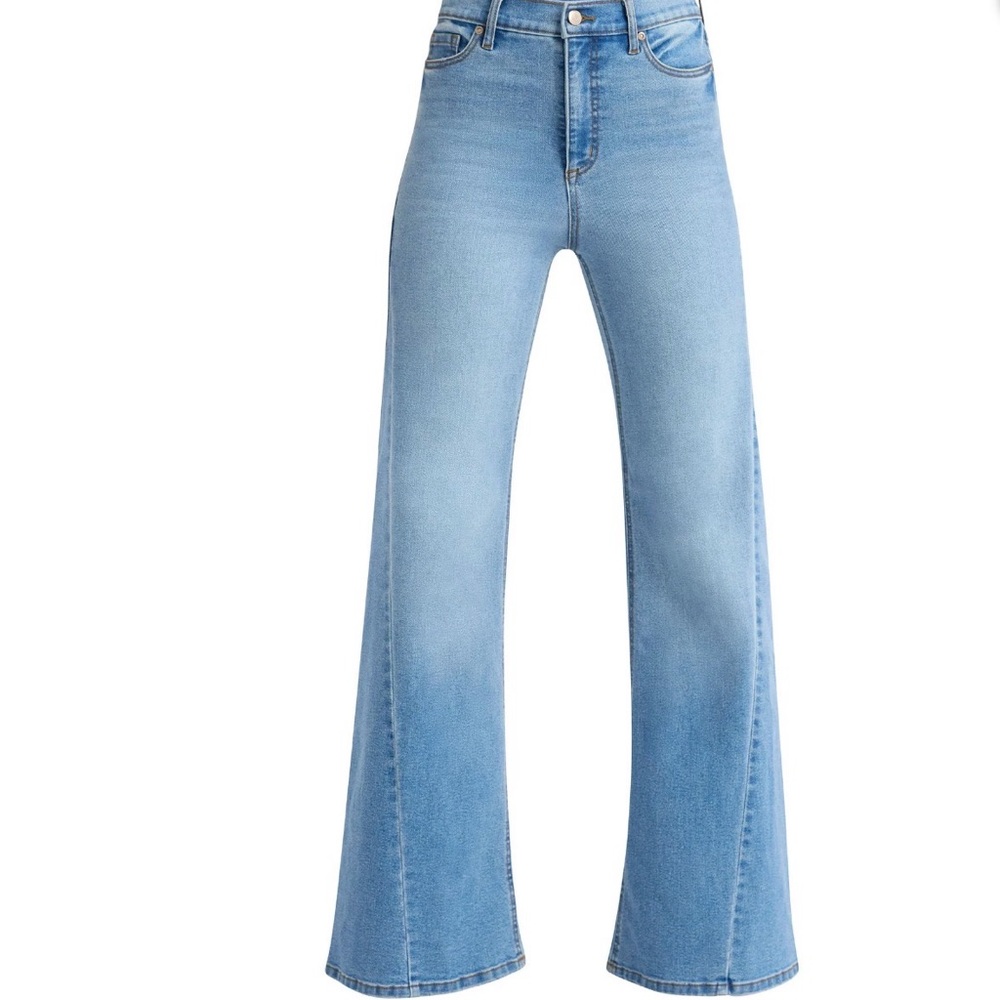 Sofia Jeans Women's Margot Wide Tri Inset High Rise Jeans - Picture 2 of 10